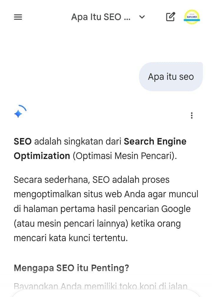 contoh konten dari AI, baguskah untuk SEO di tahun 2026 ini?