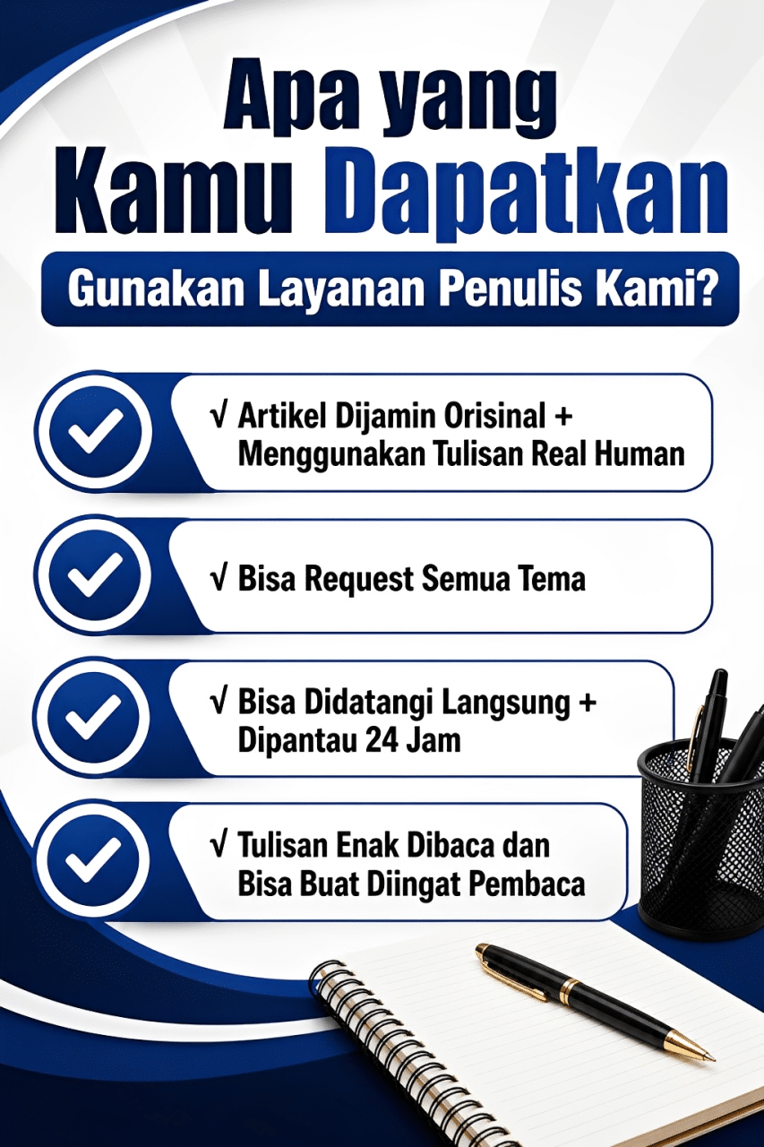Gunakan jasa penulis kami untuk memaksimalkan isi konten website Anda
